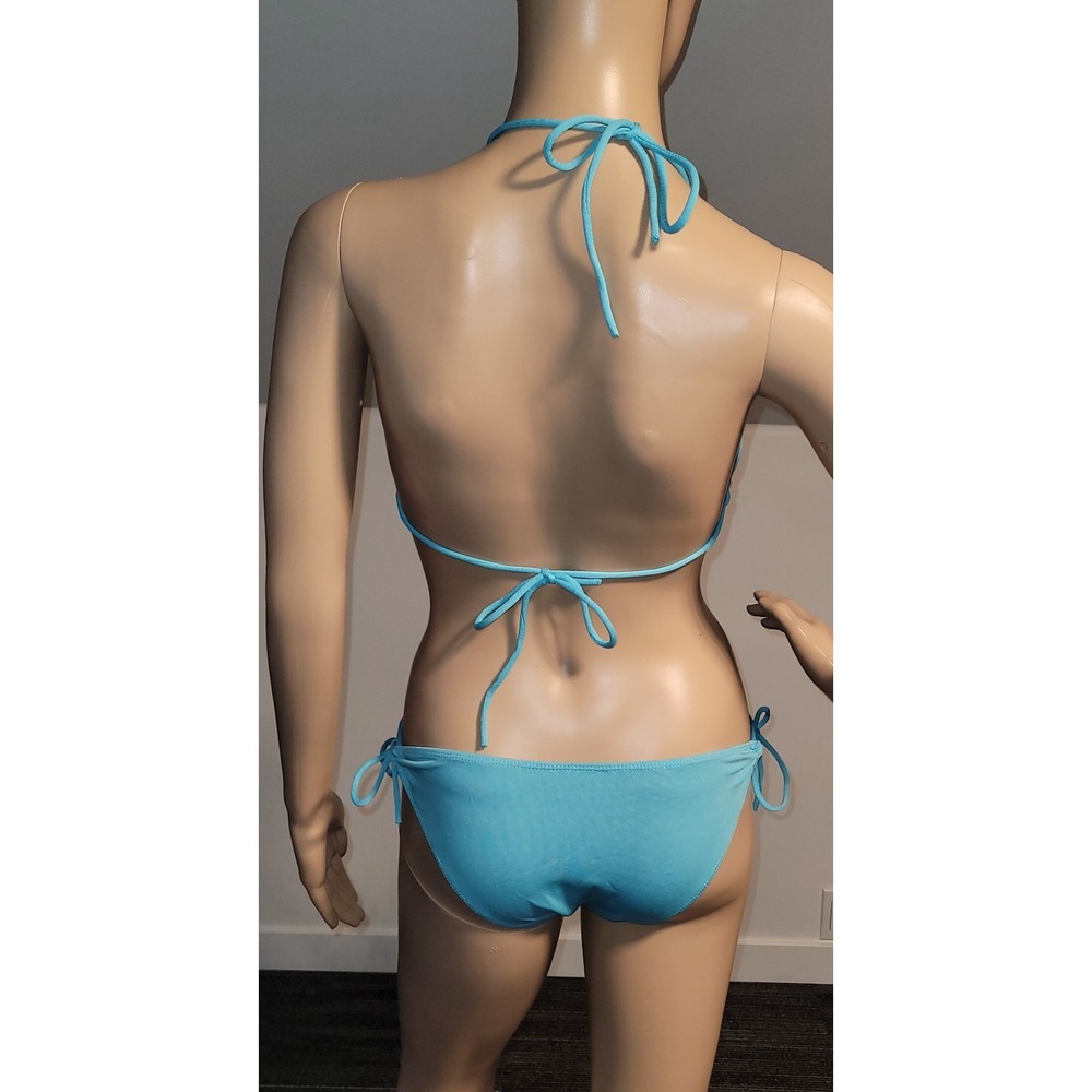 Women's Blue Sexy Bikini Lined Adjustable Straps Polyester fits S/M‎  SL4167-8 - Picture 3 of 8